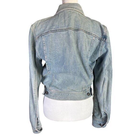 Lauren Jeans Co Size Small Ralph Lauren Womens Denim Jean Jacket Blue Mid Wash - Picture 7 of 10